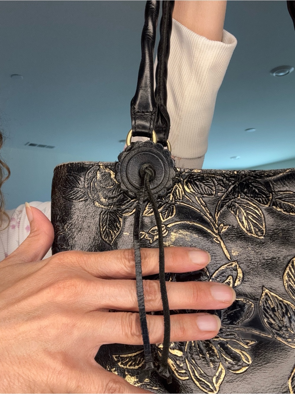 Patricia Nash Alexia metallic floral Tote Bag - Picture 8 of 17
